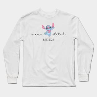 Mama Stitch Est 2024 Long Sleeve T-Shirt